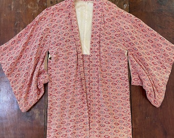 Vintage pink silk kimono