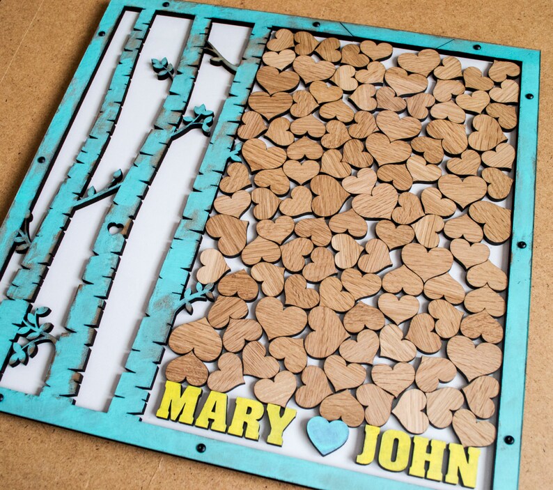 Wedding Drop Box Custom Guest Book Drop Box Guest Book Etsy