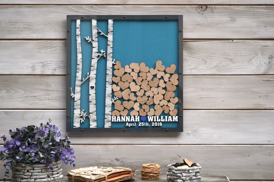Wedding Drop Box, Custom Guest Book, 3D Guest Book, Drop Box Guest Book ...