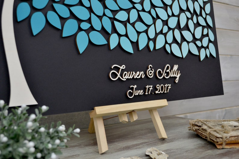 Custom guest book Modern guest book Alternative wedding Etsy