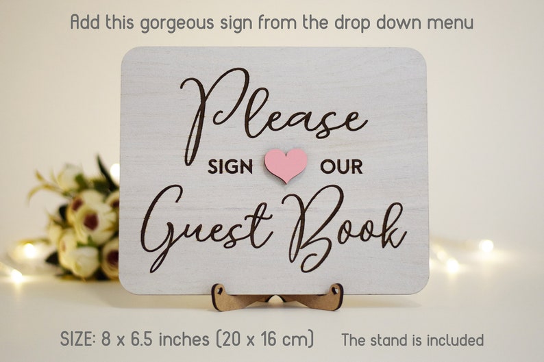 Custom Guest Book Bride and Groom Guest Book Modern Etsy