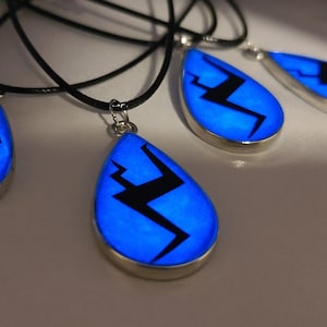 Lapis Lazuli Pendant, Glow in the Dark, Steven Universe, Handmade