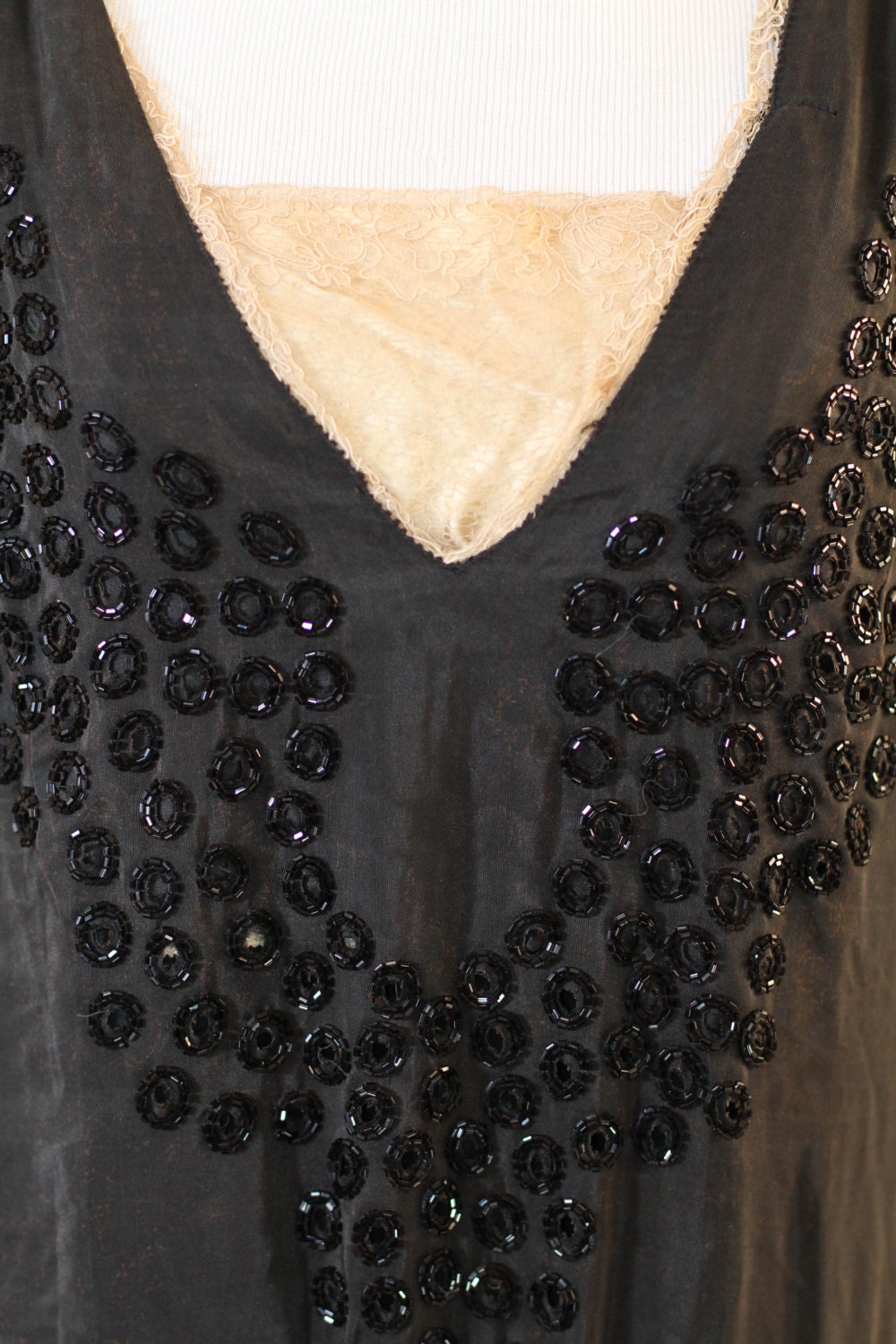 True Vintage 1920s Frapper Evening Dress Gown Silk Hand Beaded - Etsy