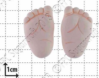 Baby silicone mould (mold) - 'Baby Feet (2)' by FPC Sugarcraft | resin mold, fimo mold, polymer clay mold, soapmaking mold, C030