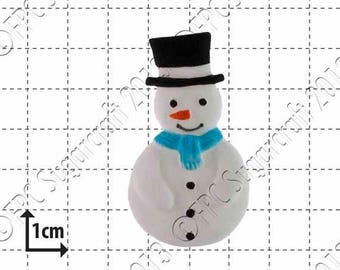 クリスマス シリコン モールド (型) - FPC Sugarcraft の「スノーマン」 | 樹脂型、フィモ型、ポリマー粘土型、クリスマス型 D001