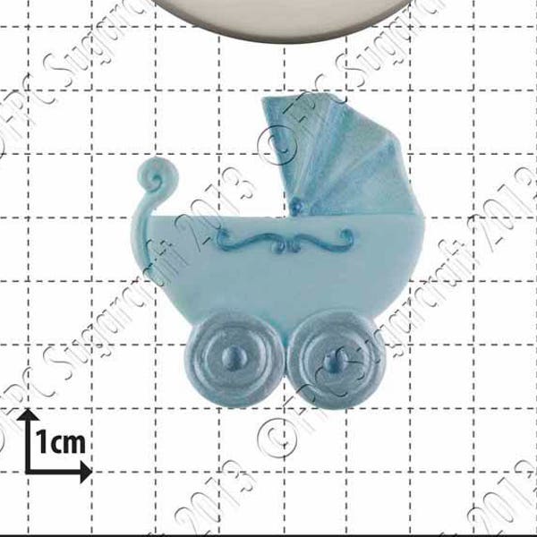 Baby silicone mould (mold) - 'Baby Carriage' by FPC Sugarcraft | resin mold, fimo mold, polymer clay mold, soapmaking mold, C028