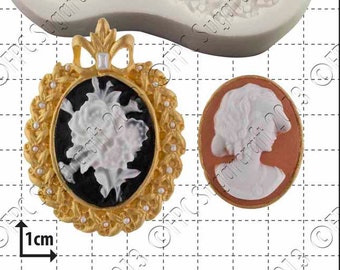 Cameos silicone mould (mold) - 'Cameos' by FPC Sugarcraft | resin mold, fimo mold, polymer clay mold, soapmaking mold C089