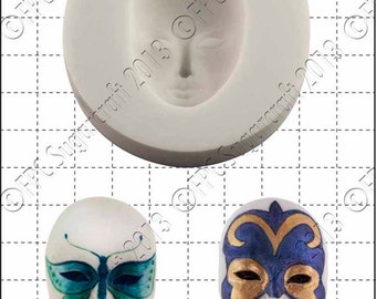 Mask silicone mould (mold) - 'Venetian Mask' by FPC Sugarcraft | resin mold, fimo mold, polymer clay mold, soapmaking mold C003