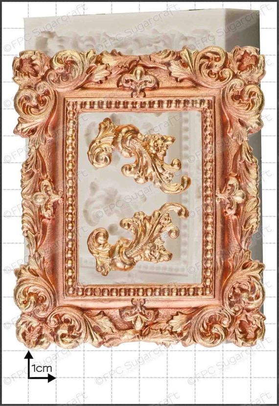 Frame silicone mould mold Picture Frame large by FPC Sugarcraft resin mold fimo mold polymer clay mold soapmaking mold C203