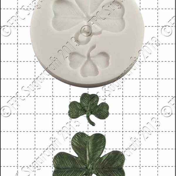 Shamrock silikonowe formy (Mold)-"Shamrock" przez FPC Sugarcraft | formy żywicy, formy Fimo, polimeru formy gliny, soapmaking Mold B012