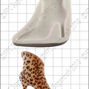Shoe silicone mould (mold) - &#39;Fashion Boot 1&#39; by FPC Sugarcraft | resin mold, fimo mold, polymer clay mold, soapmaking mold C037