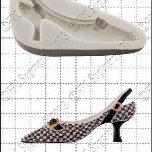 Shoe silicone mould (mold) - &#39;Fashion Shoe 1&#39; by FPC Sugarcraft | resin mold, fimo mold, polymer clay mold, soapmaking mold C035