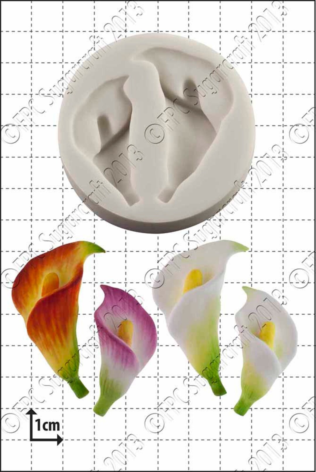 Lily Silicone Mould mold 'calla Lilies' by FPC Sugarcraft Resin Mold