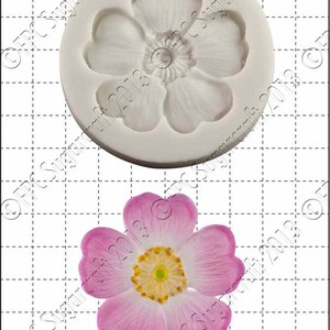 Rose silicone mould (mold) - &#39;Dog Rose&#39; by FPC Sugarcraft | resin mold, fimo mold, polymer clay mold, soapmaking mold, flower mold, A001