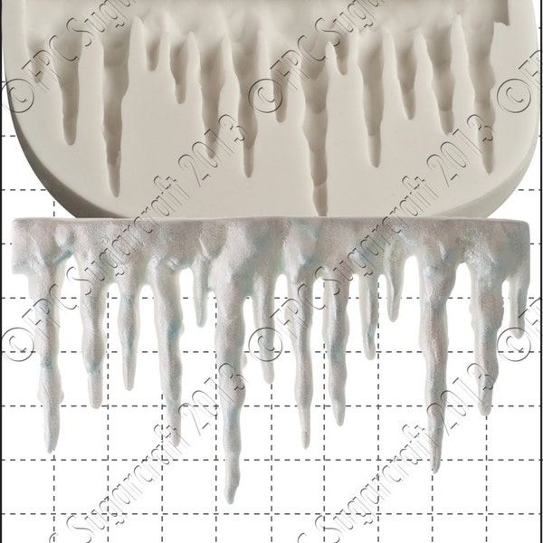 Icicle silicone mould (mold) - 'Icicle Border' by FPC Sugarcraft - Frozen, Frozen Cake  | resin mold, fimo mold, polymer clay mold D034