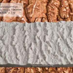 樹皮シリコン型（モールド） - FPC Sugarcraft の「樹皮」印象マット C178