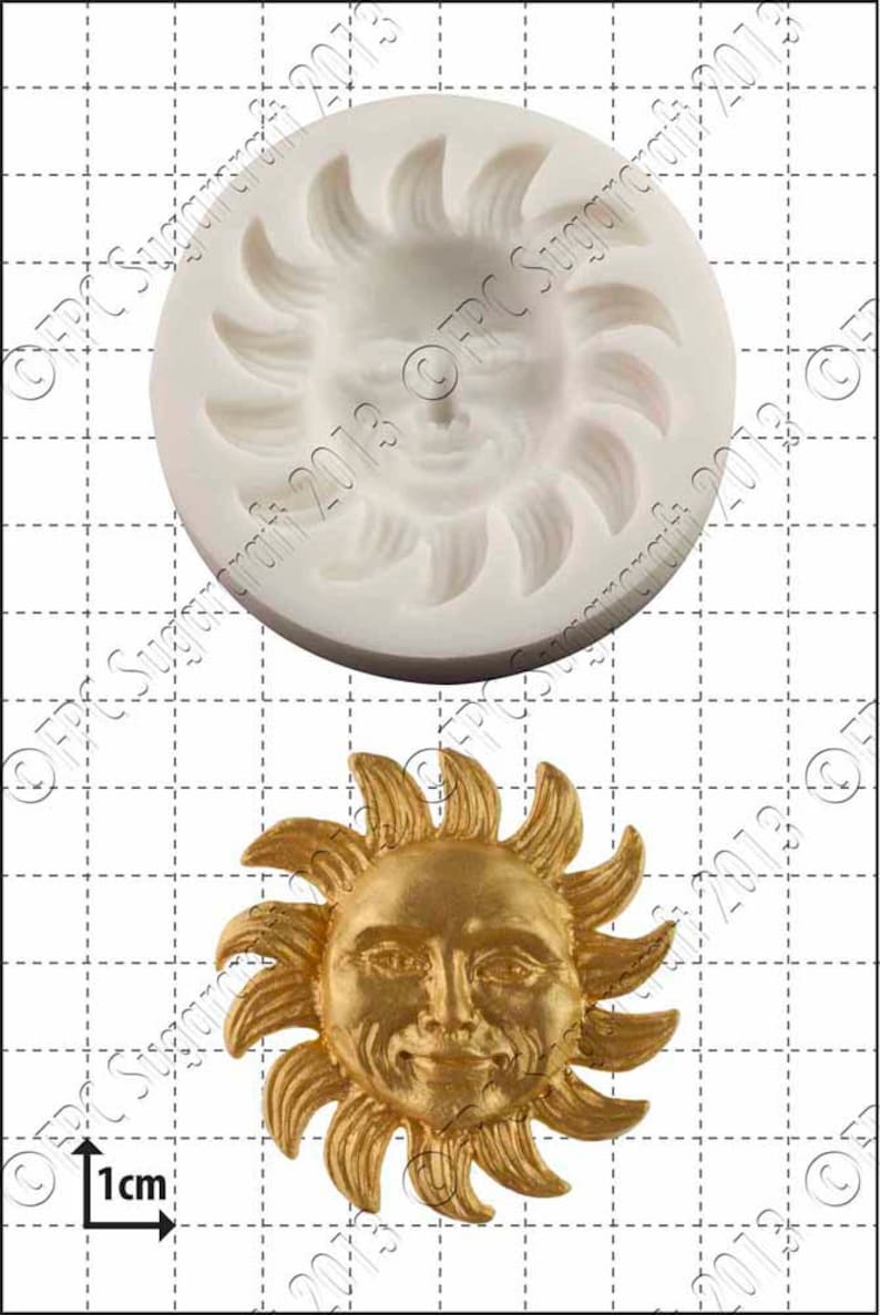 - /'Man in the Sun/' by FPC Sugarcraft Sun silicone mould soapmaking mold C005 mold resin mold fimo mold polymer clay mold
