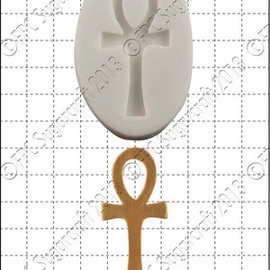 Egyptian silicone mould (mold) - &#39;Ankh&#39; by FPC Sugarcraft | resin mold, fimo mold, polymer clay mold, soapmaking mold C079