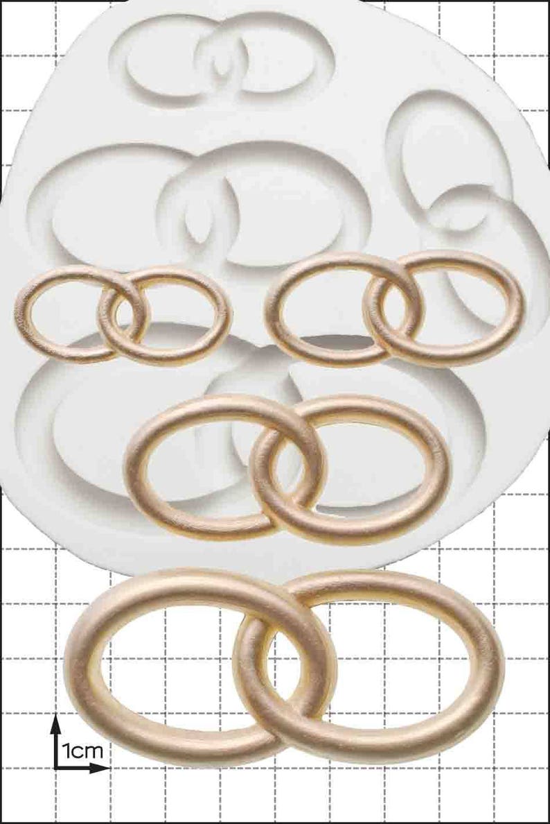 Wedding Silicone Mould mold 'wedding Rings' by FPC Etsy UK