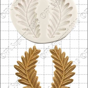 Fern silicone mould (mold) - &#39;Fern Fronds&#39; by FPC Sugarcraft | resin mold, fimo mold, polymer clay mold, soapmaking mold C135