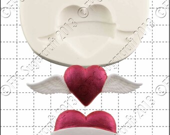 Valentines silicone mould (mold) - 'Valentine Hearts' by FPC Sugarcraft | resin mold, fimo mold, polymer clay mold, soapmaking mold C144