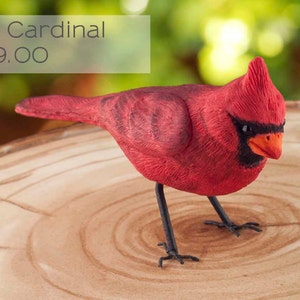 Bird silicone mould (mold) - &#39;Red Cardinal&#39; by FPC Sugarcraft | fimo mold, polymer clay mold, soapmaking mold, 3D mold C188