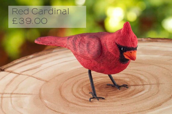 Bird silicone mould (mold) - 'Red Cardinal' by FPC Sugarcraft | fimo mold, polymer clay mold, soapmaking mold, 3D mold C188