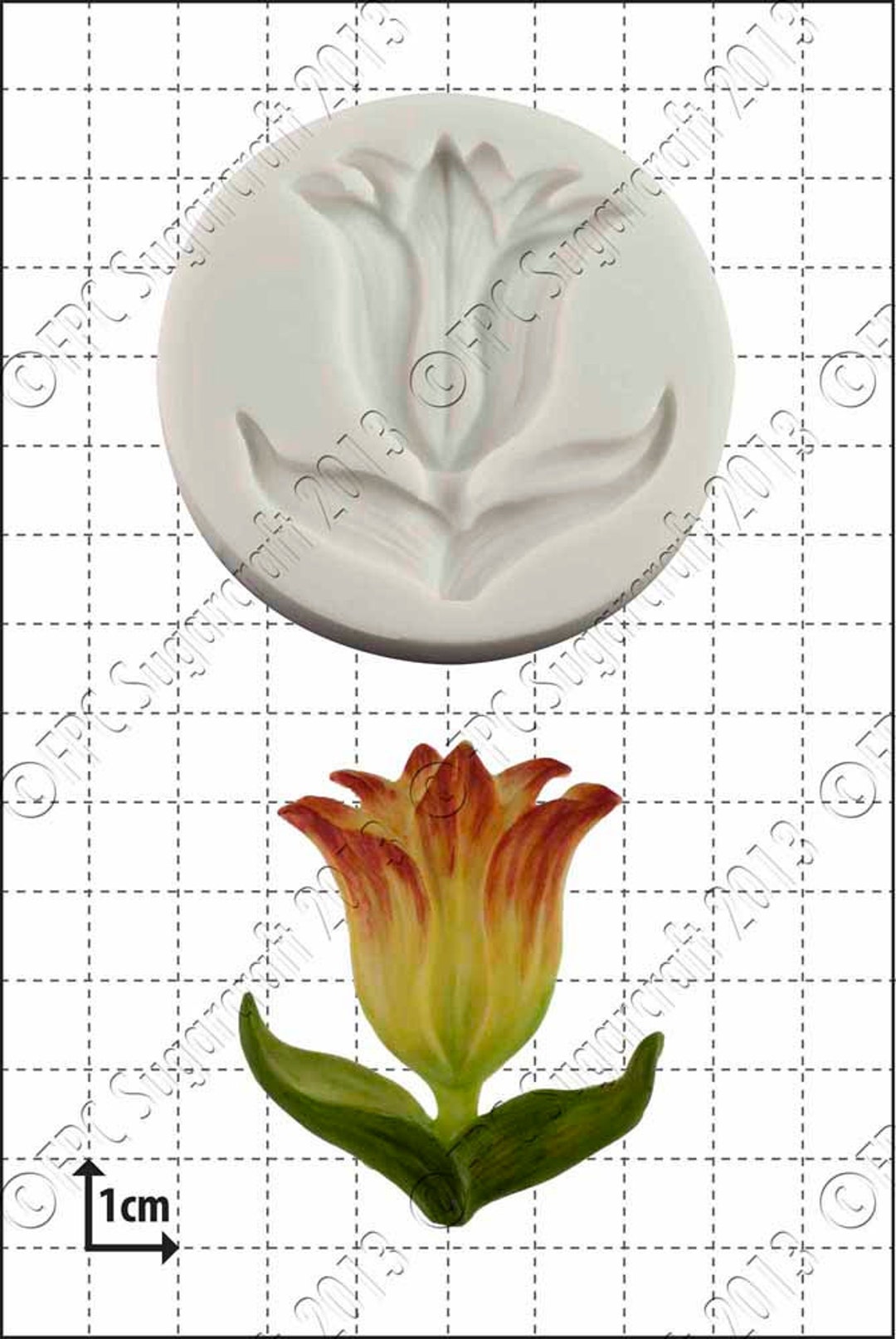 Tulip Silicone Mould mold 'tulip' by FPC Sugarcraft Resin Mold, Fimo