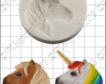 Unicorn silicone mould (mold) - 'Unicorn Head' by FPC Sugarcraft | resin mold, fimo mold, polymer clay mold, soapmaking mold C062