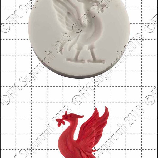 Liverpool silicone mould (mold) - 'Liver Bird' by FPC Sugarcraft | resin mold, fimo mold, polymer clay mold, soapmaking mold C014