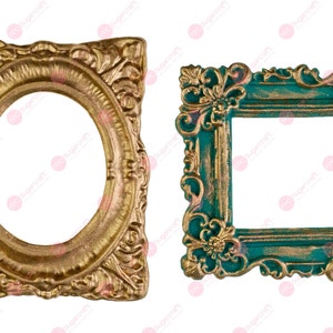 Frame silicone mould (mold) - &#39;Picture Frames (ornate)&#39; by FPC Sugarcraft | resin mold, fimo mold, polymer clay mold, soapmaking mold C204