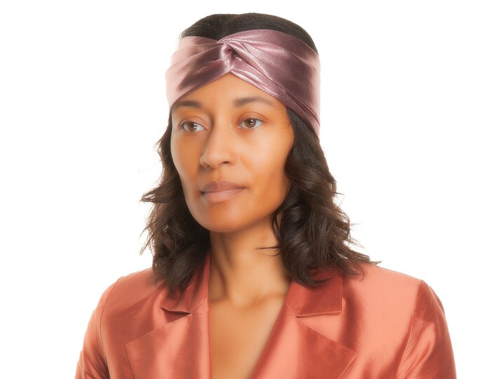 Wanda Turban - Pink Metallic