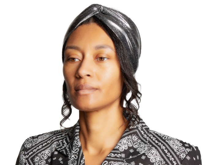 Wanda Turban - Silver Metallic