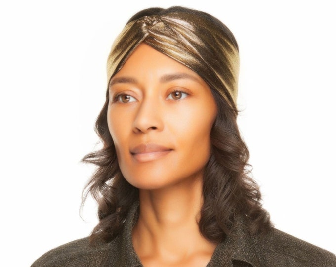 Wanda Turban - Gold Metallic