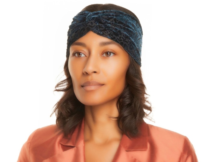 Wanda Turban - Velvet Teal Romance