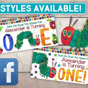 Facebook Custom Event Cover, Timeline Cover, Hungry Caterpillar Birthday, The Very Hungry Caterpillar, Facebook Header