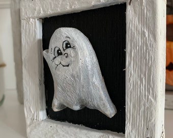 Boooooo  wooden Halloween  artwork