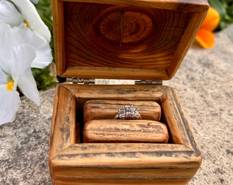 Engagement boxes are here, Imperfectly Perfect Boxes made from vintage wood