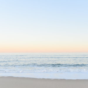 Sunset over the water