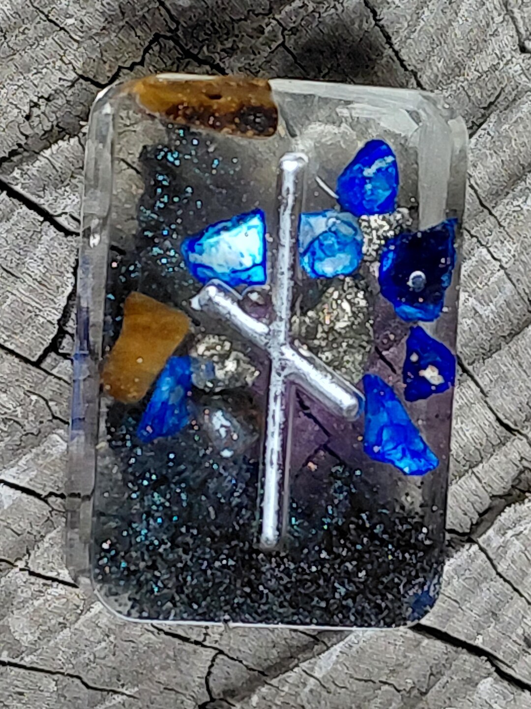 Shell Runes Runes of Root & Bone – Orgone Rune Set With Pyrite, Shell, Quartz and ...