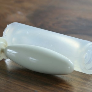 A transparent silicone mold for jewellery DIY, spindle  18/60mm