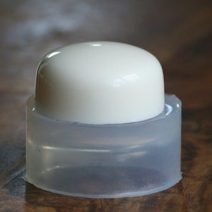 A transparent silicone mold for jewellery DIY,  circle domed cabochon 40mm/20mm, perfect shape for orgonie pendants