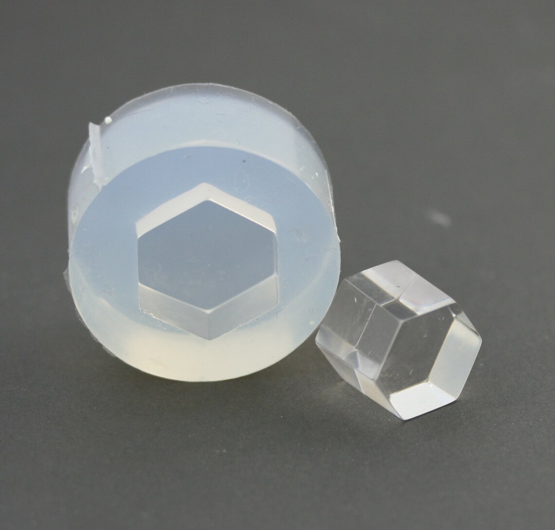 A Transparent Silicone Mold for Jewellery DIY, Regular Hexagon 10mm - Etsy