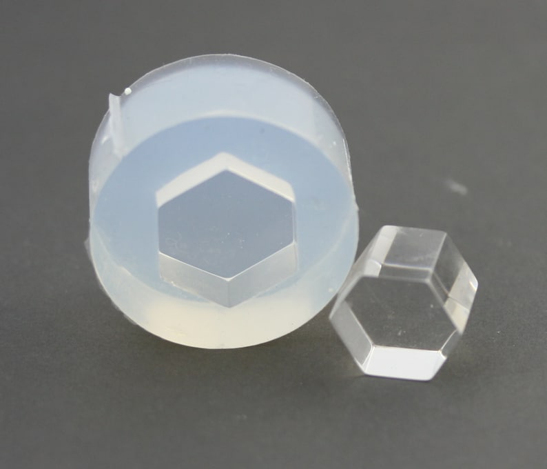 A Transparent Silicone Mold for Jewellery DIY, Regular Hexagon 10mm - Etsy