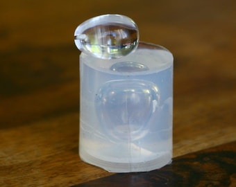 Een transparante silicone mal voor juwelen DIY, ei schimmel 20 / 14mm