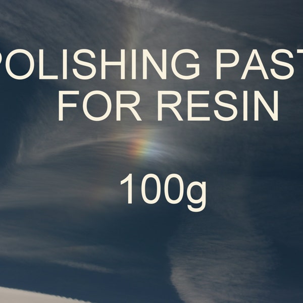 Polishing paste for resin