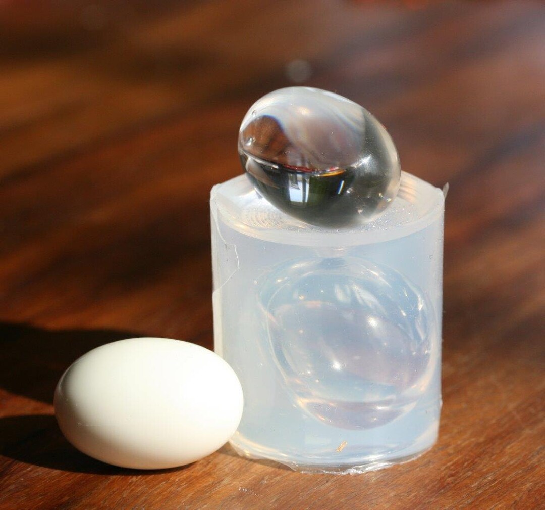 A Transparent Silicone Mold for Jewellery Diy, Ellipsoid , Oval 3D ...