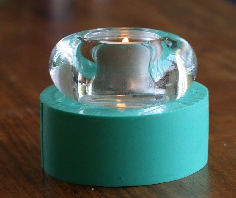 A silicone mold for tealight candle holder for resin and Etsy
