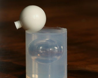 New line! transparent silicone mold for jewellery Diy, a sphere of 24 mm diameter ( LARGER the filling hole)