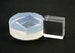 A transparent silicone mold for jewellery DIY,  square button 16mm 